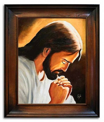 Gebetendes Christusbild Handarbeit Ölbilder Gemälde Leinwand G06309
