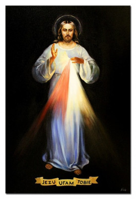 Jesus, ich vertraue auf dich Handarbeit Ölbilder Gemälde Leinwand G119326