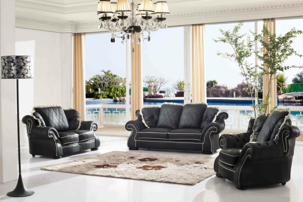 Polster Sofas Leder Sitz  XXL Big 3 Sitzer Sofa Couch Design Couchen