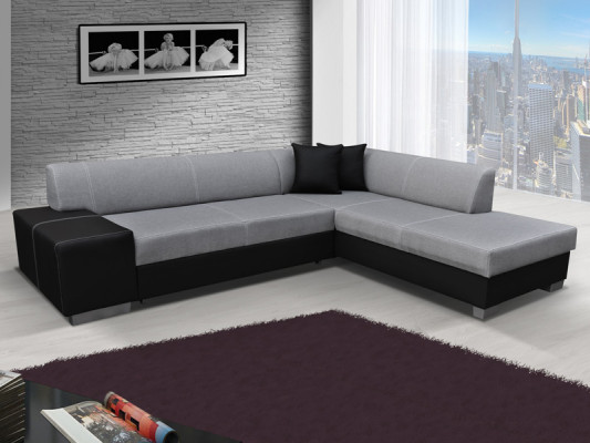 Design Ecksofa Schlafsofa Bettfunktion Couch Leder Textil Polster Sofas Neu 8984