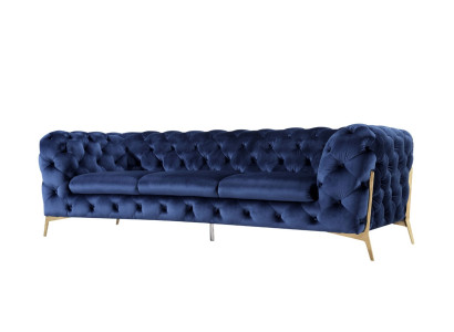 Sofa Chesterfield Couch Polster XXL Big Garnitur Textil 3+1+1 designer Couchen