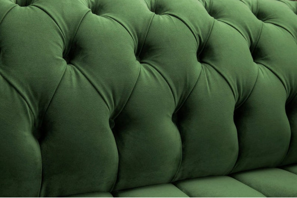 Chesterfield Couch  2 Sitzer Polster Sitz Textil Stoff Leder Couchen Sofas Sofa