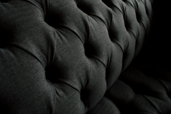 Chesterfield Textil  Sofa 2 Sitzer Luxus Sofa Polster Sofas Design Stoffsofas