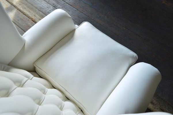 Ohrensessel Chesterfield Sessel Fernseh Couch 1 Sitzer Sofa Textil Couchen Stoff