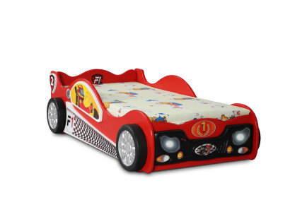 Kinderzimmer Betten Einzelbetten Auto Designer Rotes Bett Stilvolle Möbel