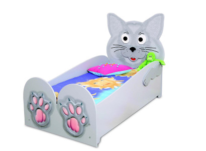 Modernes Kinderbett Wolf Design Kinderzimmer Möbel Holzgestell Neu