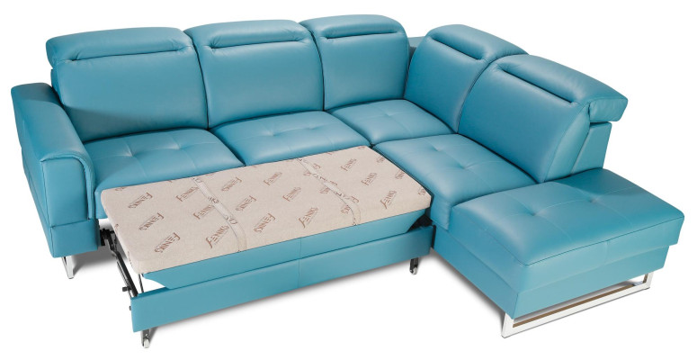Leder Sitz Garnitur Designer Wohnlandschaft Ecksofa Sofa Couch Sofa L-Form Neu