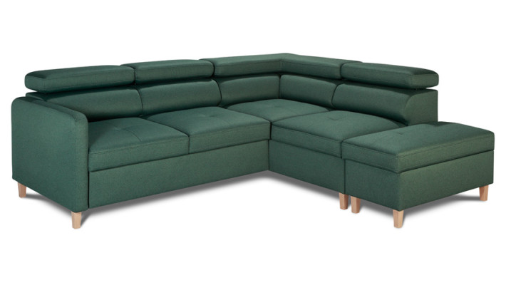 Ecksofa L-Form Bettfunktion Couch Design Polster Textil Eck Modern Garnitur Neu
