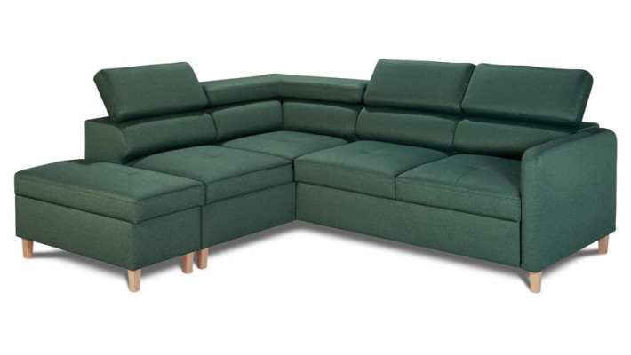 Ecksofa L-Form Bettfunktion Couch Design Polster Textil Eck Modern Garnitur Neu
