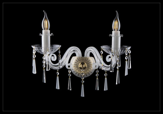 Bohemia Wandleuchte Leuchte Leuchte Wandkronleuchter Wand Lampen Kristall Luster