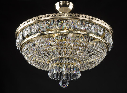 -Kronleuchter Leuchte Deckenleuchte Hängeleuchte Lampe Kristall Luster Bohemia