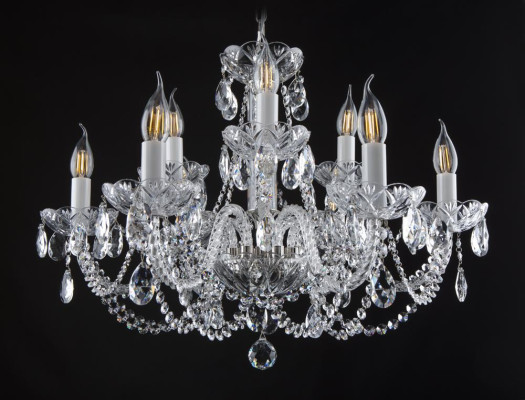 Luster Hänge Lampe Leuchten Kronleuchter Leuchte Bohemia Lampen Kristall Decken
