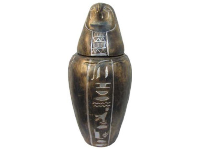 Kanope Urne Sarkophag Ägypten Pharao aus Kunststoff Ramses Deko Ägyptische Figur