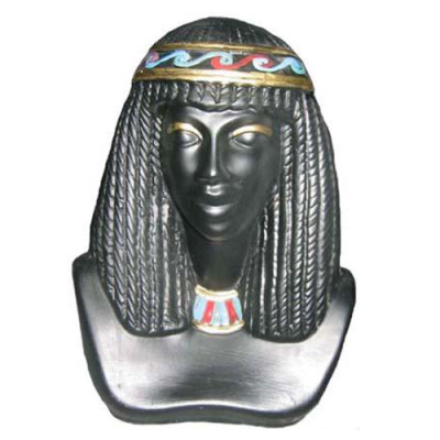 Ägypten Skulptur Kleopatra Kunststoff Statue Figuren Statuen Antik Stil 25cm Neu