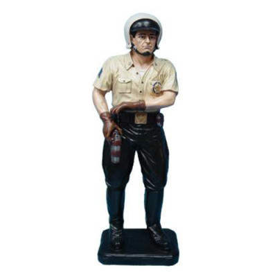 Dekoration Laden Polizist Highway Cop 105cm Statue USA Figur Skulptur Figuren