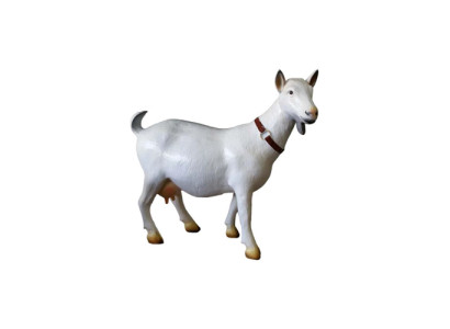 Moderne dekorative Skulptur Ziege Statue Figuren Handbemaltes Tier Skulpturen