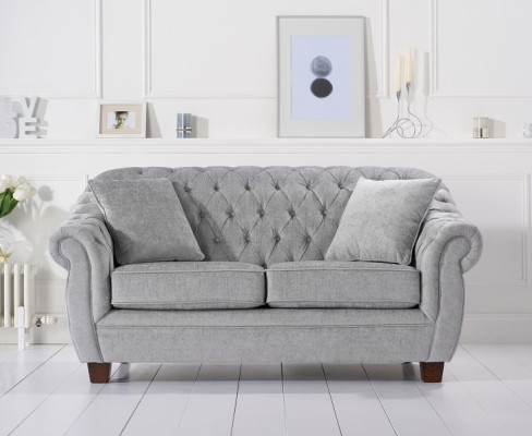 Chesterfield Sofa Couch Polster Stoff Leder Couchen  Polster Garnitur 2 Sitzer