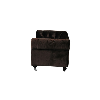 Schwarz Barock Sofa Couch - Chesterfield Stoff 2 Sitzer Leder Textil jvmoebel ®