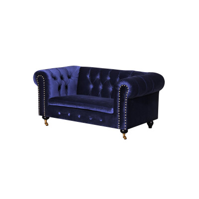 jvmoebel ®  Leder Sofa Couch - Design Polster Zweisitzer Couch Garnitur Schwarz