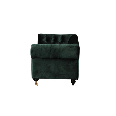 Chesterfield 2 Sitzers Klassische Luxus Barock Rokoko Sofa Textil Leder Couch