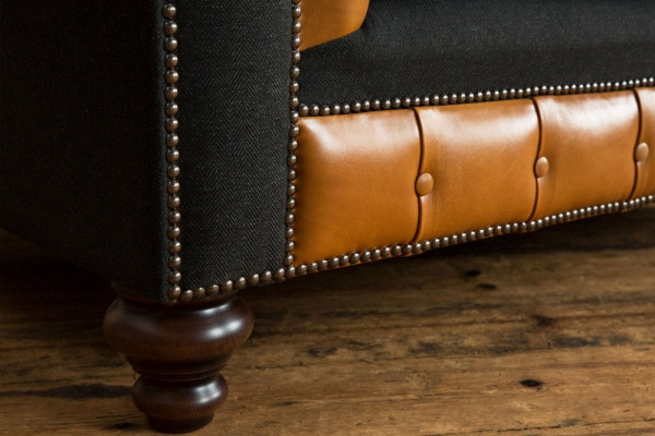 jvmoebel ®  Leder Sofa Couch - Design Polster Zweisitzer Couch Garnitur Braun