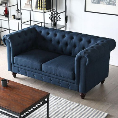 Englische Stil Möbel Chesterfield Zwei Sitzer Couch Pink Bunt Gelb Blau Sofa
