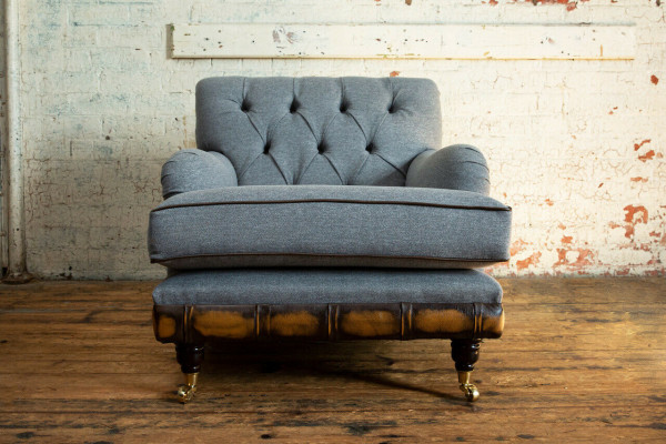 Lounge Ohren Sessel Club Designer Möbel Fernseh Sofa Stuhl Samt Polster Sitz Neu