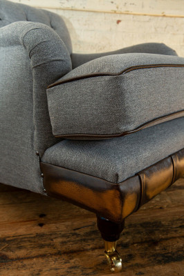 Lounge Ohren Sessel Club Designer Möbel Fernseh Sofa Stuhl Samt Polster Sitz Neu