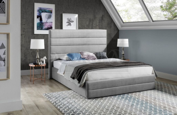 Luxus Schlafzimmer Bett Polster Design 160x200cm Doppel Hotel Betten Textil Neu