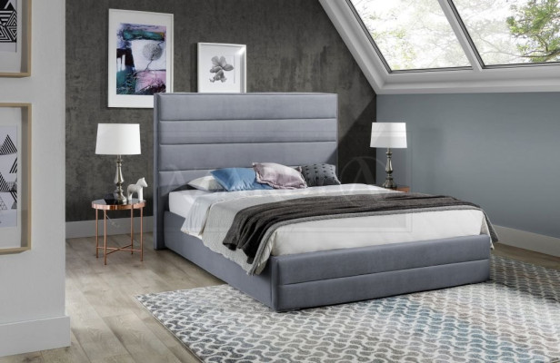 Luxus Schlafzimmer Bett Polster Design 160x200cm Doppel Hotel Betten Textil Neu