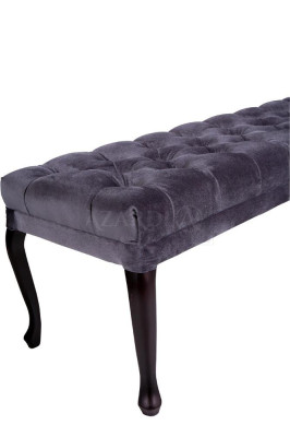 Hocker Sessel Fernseh Design Polster Fußhocker Chesterfield Textil Neu Ottomane