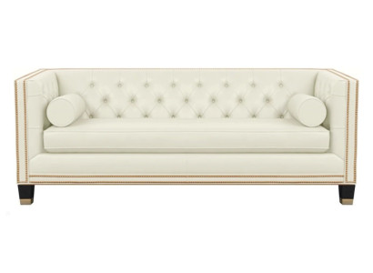 Beige Chesterfield Sofa Möbel Leder Wohnzimmer Modern Design Couchen Sofas Neu