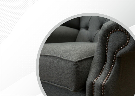 Klassische Chesterfield Sessel Couch Sofa Polster Sitz Lounge Relax Club Neu
