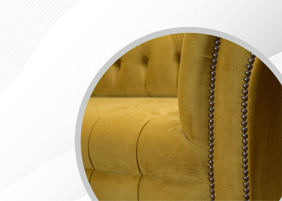 xxl Chesterfield Big Sofa Couch Polster Garnitur 4 Sitz Textil Sofas Couchen Neu