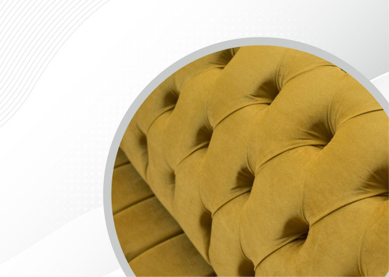 xxl Chesterfield Big Sofa Couch Polster Garnitur 4 Sitz Textil Sofas Couchen Neu