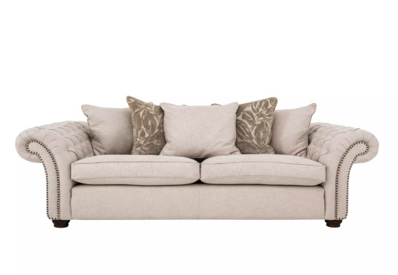 Landhaus Stil Möbel - Chesterfield Sofa Sitz Gemütliche Couch Stoff jvmoebel ®