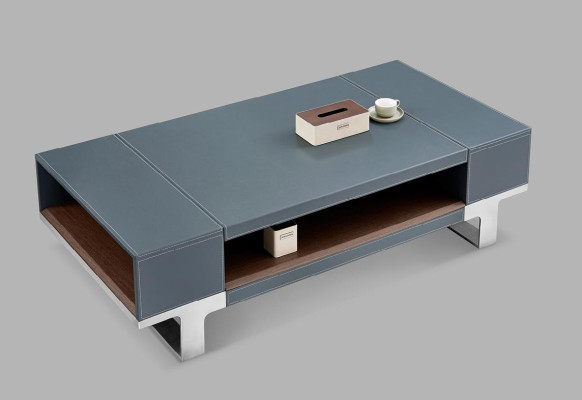 Couch Tisch Kaffee Beistell Designer Tische Wohnzimmer Leder Couchtische Neu