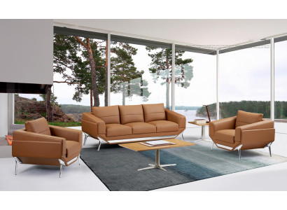 Sofa 3 Sitzer Leder Sofas Couch Polster Garnitur Sofagarnitur Moderne Dreisitzer