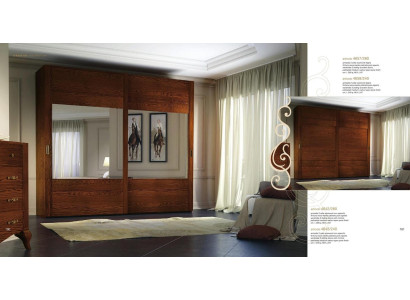 Schrank Kleiderschrank Regal Aufbewahrungs Garderobe Modern Spiegel Holz Design