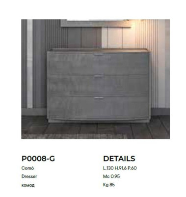 Kommode mit Spiegel Anrichte Sideboards Holz Schrank Möbel Kommoden Grau Neu