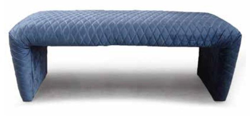 Designer Hocker Fußhocker Beistellhocker Ottomane Chaiselounge Sitzbank Textil