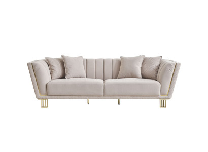 Wohnzimmer Weißes Sofa Designer 4-Sitzer Polstersofas Designer Couchen