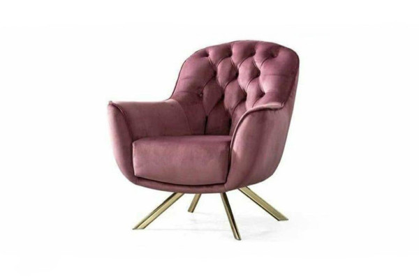 Möbel  Wohnzimmer Mehrfarbig Set 2x 3-Sitzer Sofas und Sessel 3tlg.