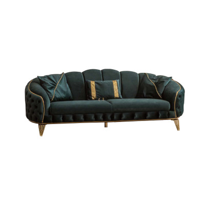 Modern Wohnzimmer Set  Sofa 3 Sitzer Sessel Textil Sessel Wohnzimmer Neu