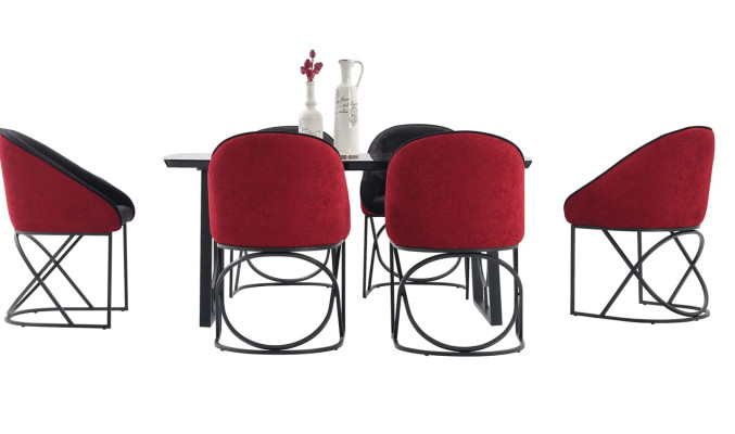 Komplett Set Esstisch 6x Stühle Esszimmer Set Ess Gruppe Tisch Tische 7tlg