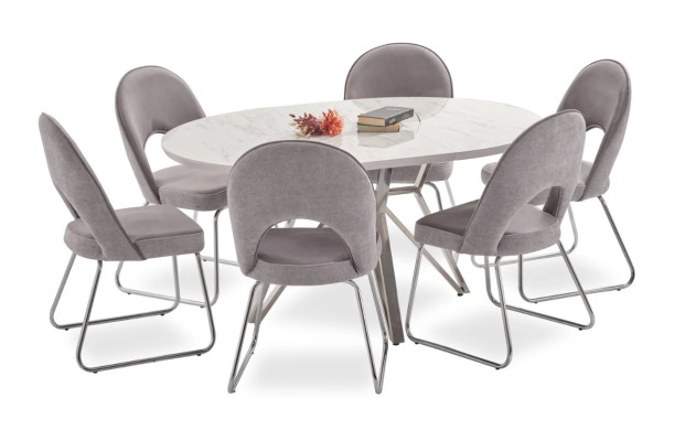 Modern Esstisch Weiß Tisch Esszimmer Wohnzimmer Luxus Design Tische Neu