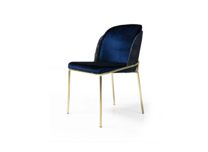 Blauer Edelstahl Küchenstuhl Luxus Esszimmer Sitzer Stilvolle Stühle