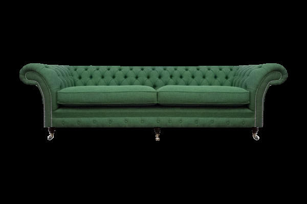 Chesterfield Grüner Zweisitzer Wohnzimmer Luxuriöser Zweisitzer Möbel