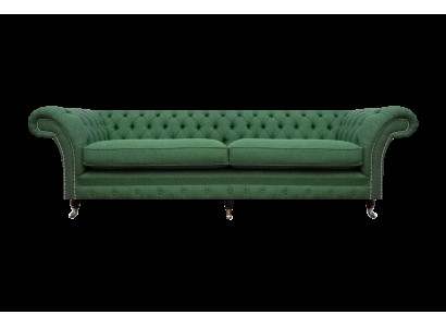 Chesterfield Grüner Zweisitzer Wohnzimmer Luxuriöser Zweisitzer Möbel