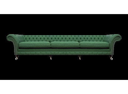 Chesterfield Dunkelgrüne Couch Moderner Polster 3-Sitzer Luxus Möbel